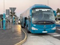 Bushaltestelle Linie 66 am Flughafen Gran Canaria