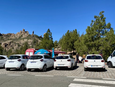 Overtourism am Parkplatz Roque Nublo
