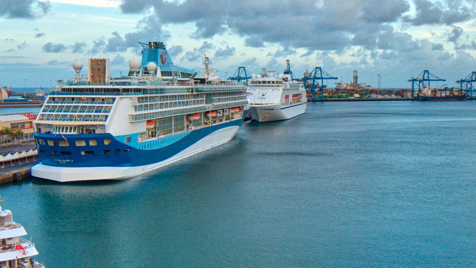 Cruise Ship "Mein Schiff" at "Muelle Santa Catalina" the main berth for cruise liners in Las Palmas de Gran Canaria