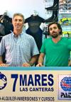 Tauchlehrer Alejandor (links) & Team der PADI Tauchschule am Canteras Strand Las Palmas