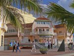 Canteras Beach promenade buildings Las Palmas