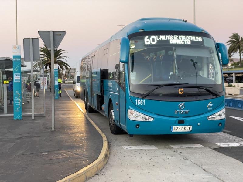 Flughafenbus nach Las Palmas Buslinie 60 Guaguas Global